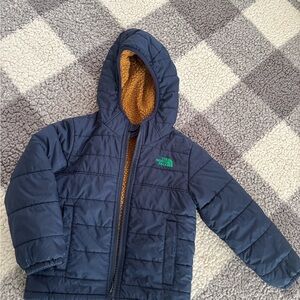 The North Face Navy and Mustard Hooded Jacket